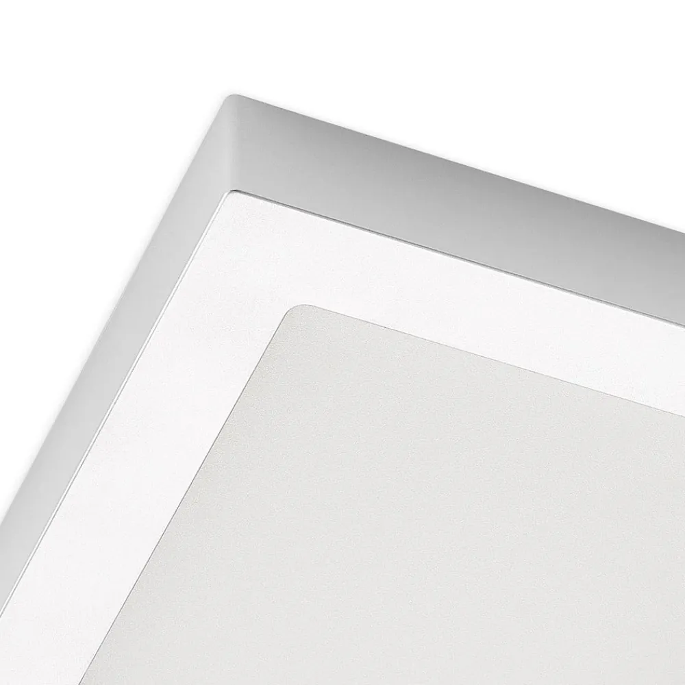 PRIOS Loftlamper > LED-loftlampe Alette, sølv, 22,7 cm, 24W, dæmpbar