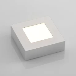 Loftlamper ^ PRIOS LED-loftlampe Alette, sølv, 12,2 cm, dæmpbar