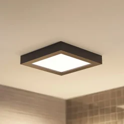 PRIOS Loftlamper > LED-loftlampe Alette, sort, 24 W, CCT, dæmpbar