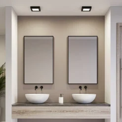 PRIOS Loftlamper > LED-loftlampe Alette, sort, 12 W, CCT, dæmpbar