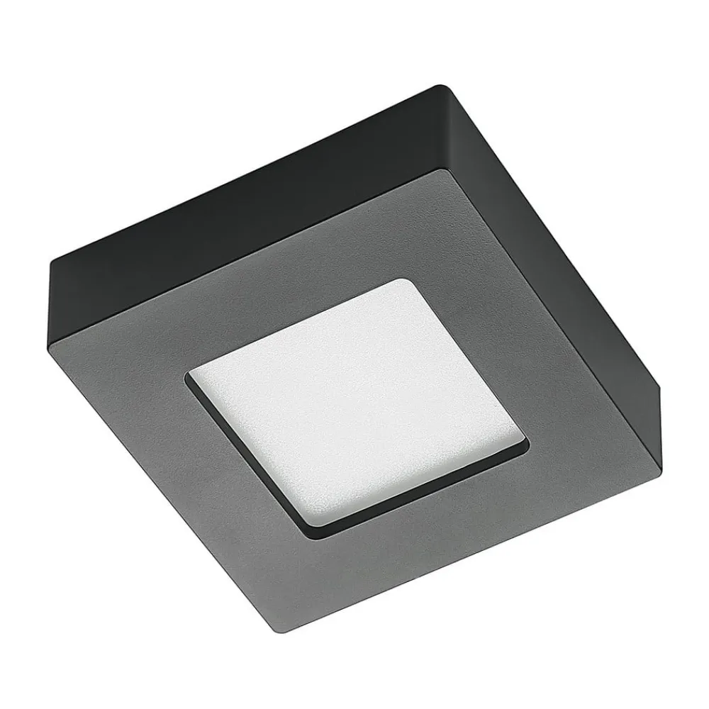 PRIOS Loftlamper > LED-loftlampe Alette, sort, 6 W, CCT, dæmpbar