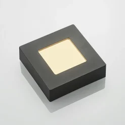 PRIOS Loftlamper > LED-loftlampe Alette, sort, 6 W, CCT, dæmpbar