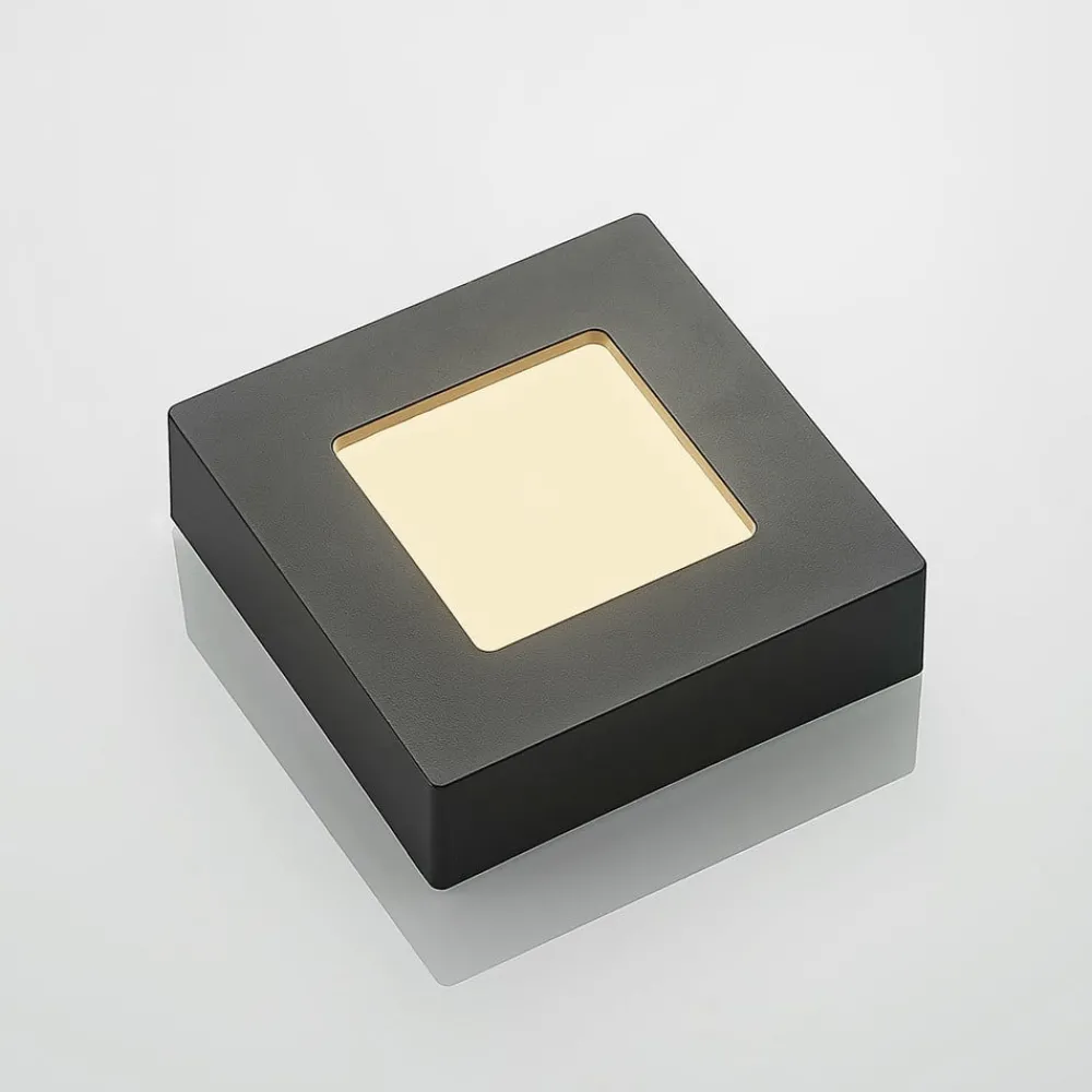 PRIOS Loftlamper > LED-loftlampe Alette, sort, 6 W, CCT, dæmpbar