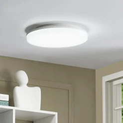 PRIOS Arbejdsrum/Kontor|Loftlamper > LED-loftlampe Artin, Ø 28 cm, hvid, CCT, IP65