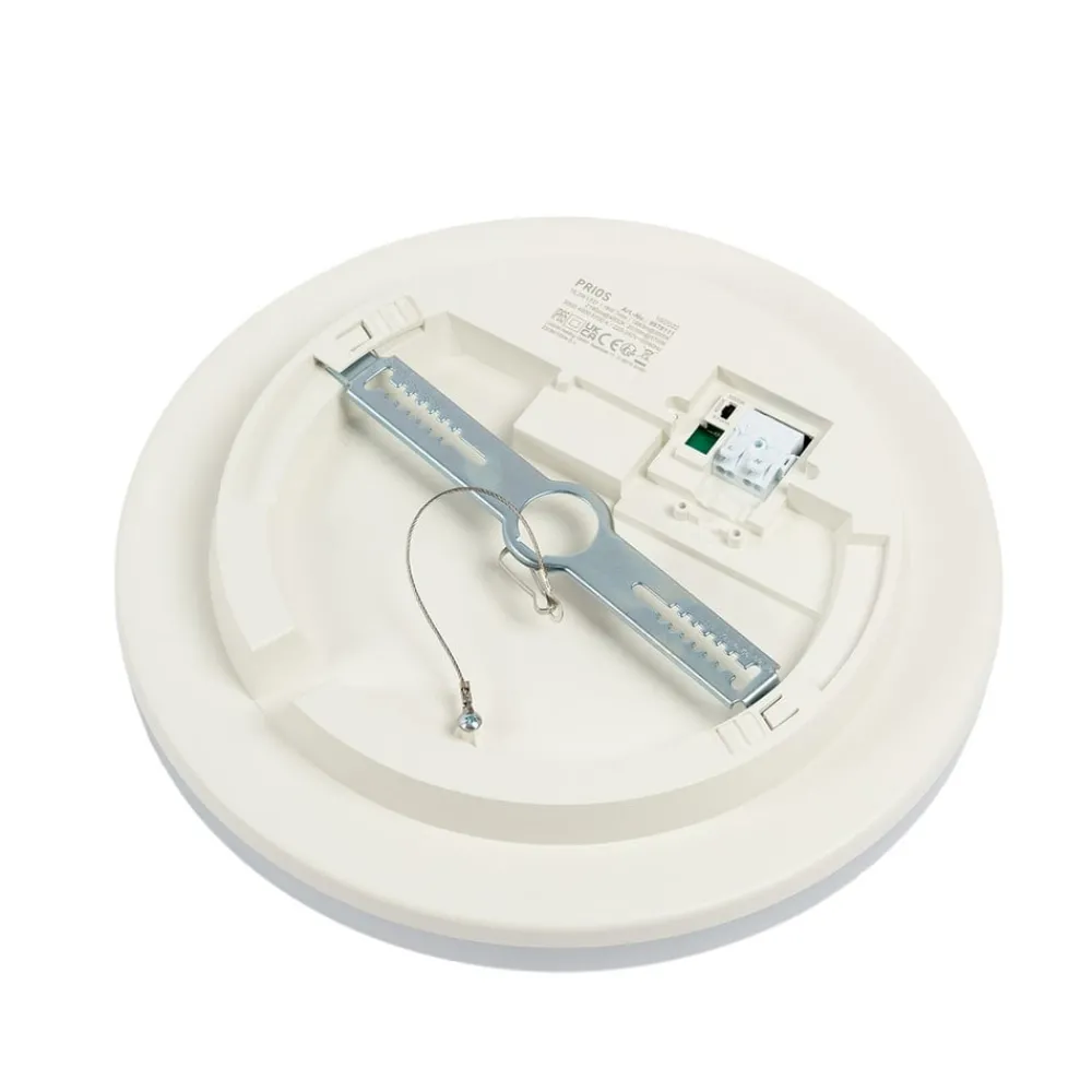 PRIOS Arbejdsrum/Kontor|Loftlamper > LED-loftlampe Artin, Ø 28 cm, hvid, CCT, IP65