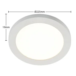 PRIOS Loftlamper > LED-loftlampe Aureka, sæt med 2, sensor, Ø 23 cm, hvid