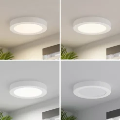 PRIOS Loftlamper|Loftlamper > LED-loftlampe Edwina, hvid, 25 cm, CCT, IP44