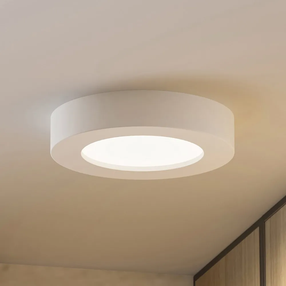 PRIOS Loftlamper|Loftlamper > LED-loftlampe Edwina, hvid, 18 cm, CCT, IP44