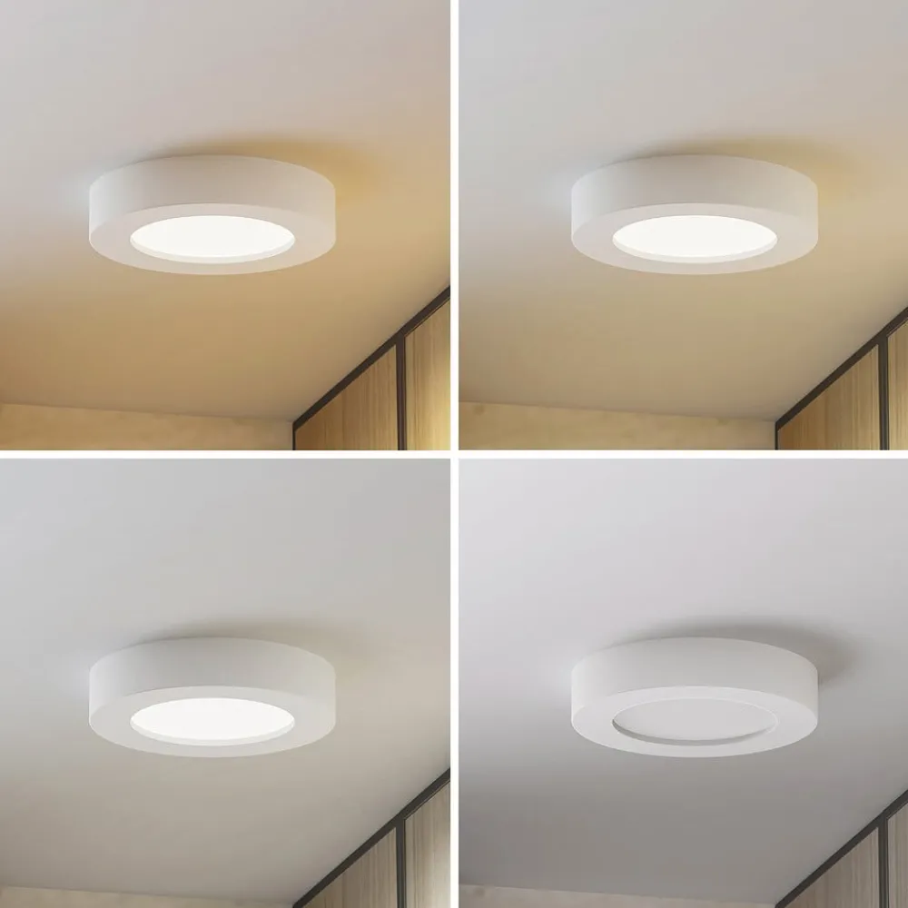PRIOS Loftlamper|Loftlamper > LED-loftlampe Edwina, hvid, 18 cm, CCT, IP44