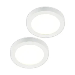 PRIOS Loftlamper > LED-loftlampe Edwina, hvid, 25 cm, sæt med 2 stk