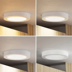 PRIOS Loftlamper > LED-loftlampe Edwina, hvid, 23 cm, CCT, IP44
