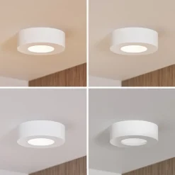 Loftlamper|Loftlamper ^ PRIOS LED-loftlampe Edwina, hvid, 12 cm, CCT, IP44