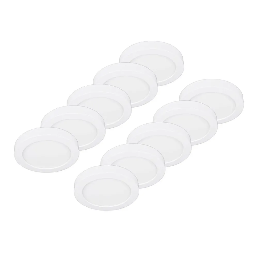 PRIOS Loftlamper|Indbygningsspots > LED-loftlampe Edwina, hvid, 23 cm, sæt med 10 stk