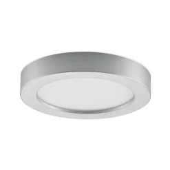 PRIOS Loftlamper|Indbygningsspots > LED-loftlampe Edwina, sølv, 23 cm, sæt med 2 stk
