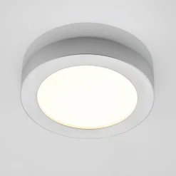 PRIOS Loftlamper|Indbygningsspots > LED-loftlampe Edwina, sølv, 23 cm, sæt med 2 stk