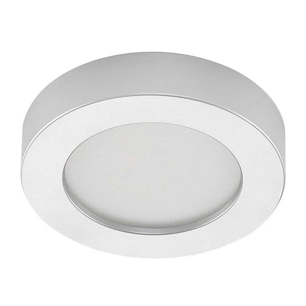 Loftlamper ^ PRIOS LED-loftlampe Edwina, sølv, 18 cm, sæt med 2 stk