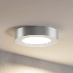 PRIOS Loftlamper > LED-loftlampe Edwina, sølv, 18 cm, sæt med 10 stk