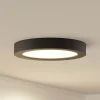 PRIOS Loftlamper|Loftlamper > LED-loftlampe Edwina, sort, 25 cm, CCT, IP44
