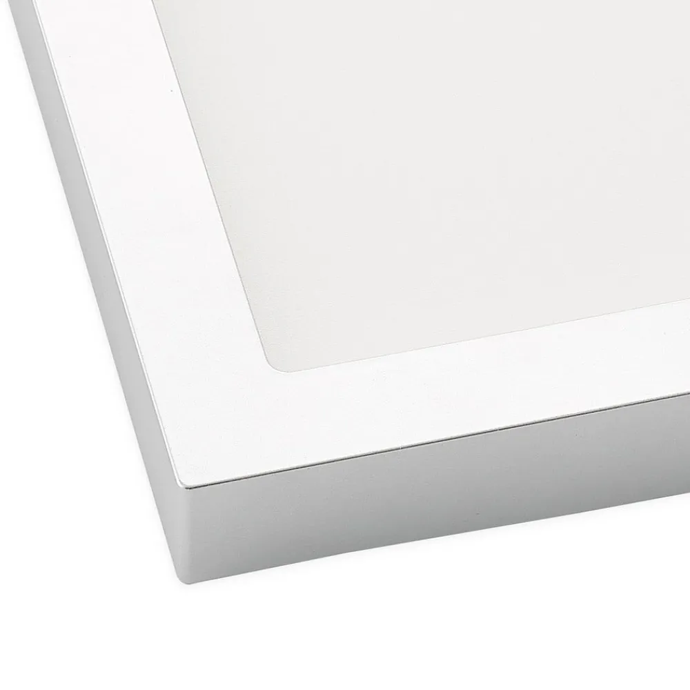 Loftlamper ^ PRIOS LED-loftslampe Alette, sølv, 22,7 cm, 18W, dæmpbar