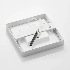 Loftlamper ^ PRIOS LED-loftslampe Alette, sølv, 22,7 cm, 18W, dæmpbar