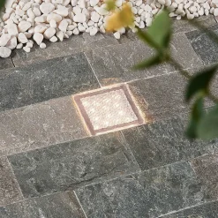 PRIOS Terrassebelysning|Nedgravet Udebelysning > LED nedgravningslampe Ewgenie, 10 cm, transparent