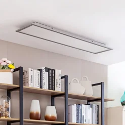 PRIOS Arbejdsrum/Kontor|Loftlamper > LED-panel Gelora, CCT, 120 cm x 30 cm, fjernbetjening