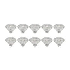 PRIOS Led Pærer > LED-reflektor GU5.3 4.9W 500lm 36° klar 830 sæt med 10 stk