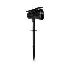 Solcellelamper|Terrassebelysning ^ PRIOS LED-solspot Birko, højde 56 cm, sort, jordspyd