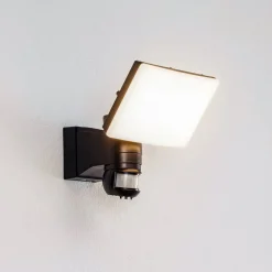 PRIOS Væglampe Med Sensor|Terrassebelysning > LED udendørs vægspot Avayah, bevægelsessensor, IP44