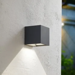 Væglampe Med Sensor|Solcellelamper ^ PRIOS LED-væglampe med solceller Lius, højde 15 cm, bevægelsessensor