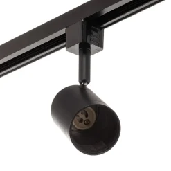 Gang|Pendellamper ^ PRIOS 1 lyskilde skinnesystem Jorell, sort, 5 lyskilder, GU10