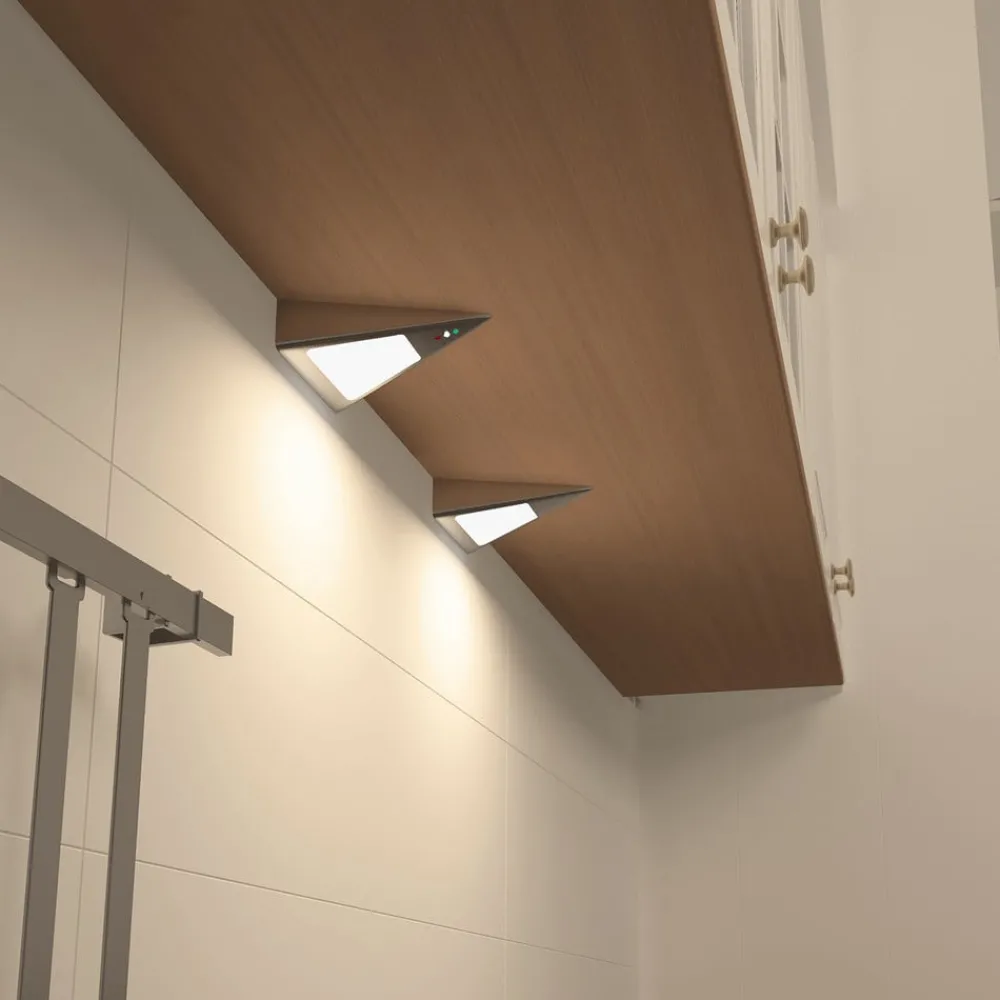 PRIOS Underskabsbelysning > Odia LED-underskabsbelysning, stål, 2 lyskilder.