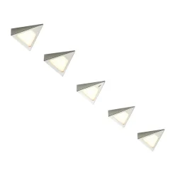 PRIOS Underskabsbelysning > Odia LED-underskabsbelysning, stål, 5 lyskilder.
