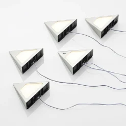 PRIOS Underskabsbelysning > Odia LED-underskabsbelysning, stål, 5 lyskilder.