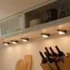 Underskabsbelysning ^ PRIOS Odia LED-underskabsbelysning, sort, sæt med 5 stk