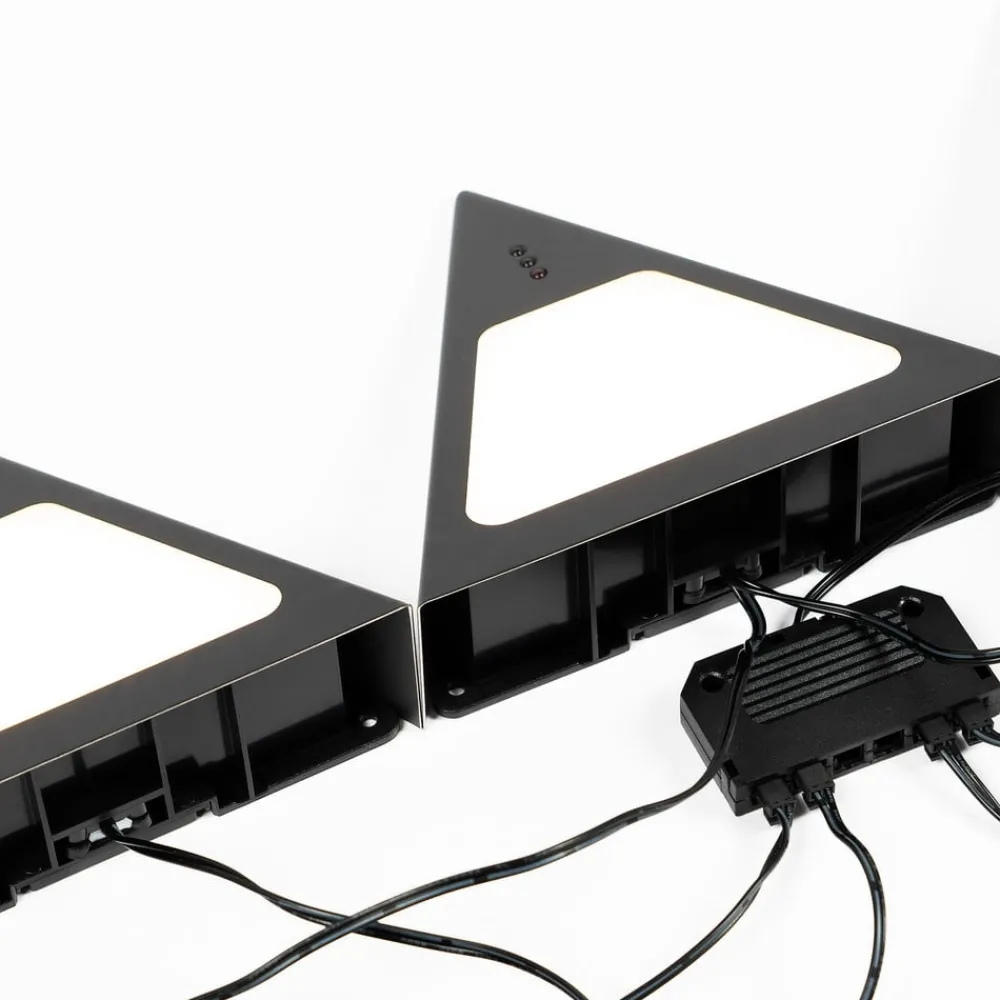 Underskabsbelysning ^ PRIOS Odia LED-underskabsbelysning, sort, sæt med 5 stk