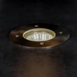 PRIOS Nedgravet Udebelysning|Udendørs Spot > Riya nedgravningslampe, rund, stål
