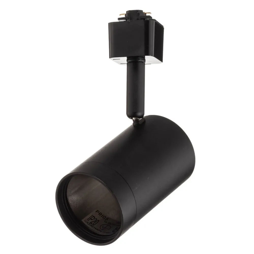 Skinnesystem ^ PRIOS skinnespot Jorell, sort, 1 lyskilde, GU10, metal
