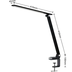 Arbejdsrum/Kontor|Bordlamper ^ PRIOS Tamarin LED-bordlampe, kan dæmpes, sort