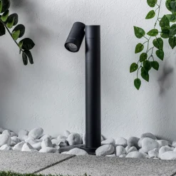 Sokkellamper|Terrassebelysning ^ PRIOS Tulimar sokkellampe, 45 cm, antracit 1 lyskilde, metal