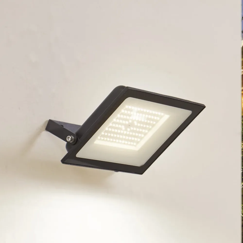 PRIOS Terrassebelysning|Udendørs Spot > udendørs LED-spot Maikel, 100W, 8000lm, metal