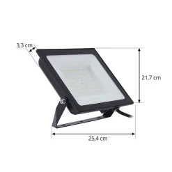 PRIOS Terrassebelysning|Udendørs Spot > udendørs LED-spot Maikel, 100W, 8000lm, metal