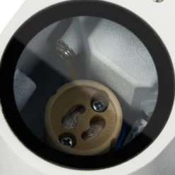 PRIOS Væglamper > udendørs væglampe Tetje, hvid, rund, 16 cm