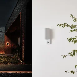 PRIOS Væglampe Med Sensor|Væglamper > udendørs væglampe Tetje, hvid, rund, sensor