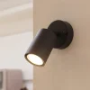 Terrassebelysning|Væglamper ^ PRIOS udendørs vægspot Tulimar, højde 15 cm, bevægelig, aluminium