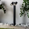 PRIOS Terrassebelysning|Gadebelysning > vejlampe Tulimar, 2 lyskilder, 60 cm, metal, IP65