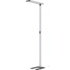 PRIOS Gulvlamper > Zyair LED-gulvlampe til kontor, sølv 59,7 cm