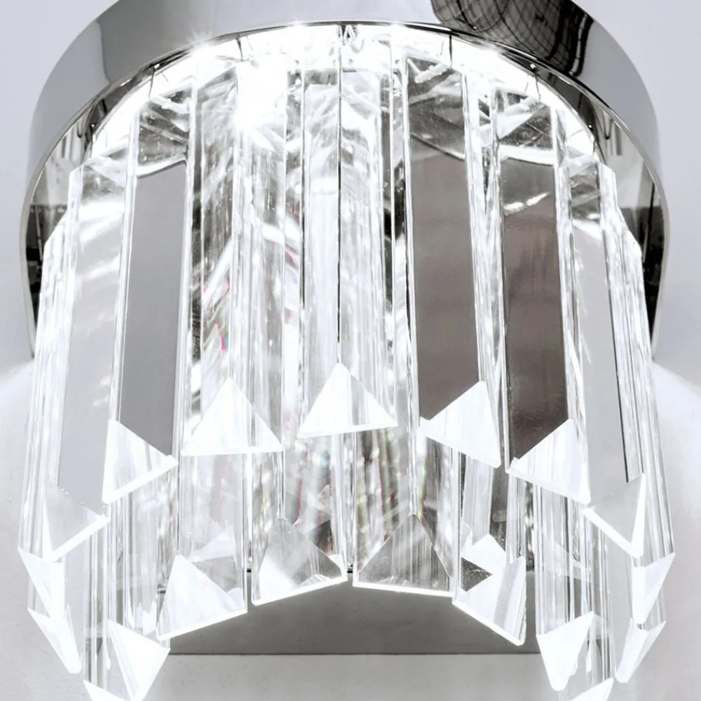 Væglamper ^ ORION Prism LED-væglampe med up- and downlight, krom
