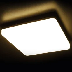 Heitronic Udendørs Loftlamper > Pronto LED-loftlampe, kantet, 28 x 28 cm