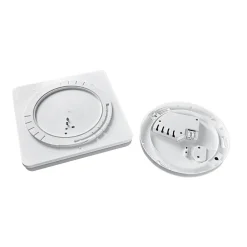 Heitronic Udendørs Loftlamper > Pronto LED-loftlampe, kantet, 28 x 28 cm